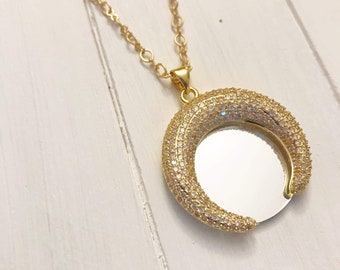 Gold Mirror Necklace