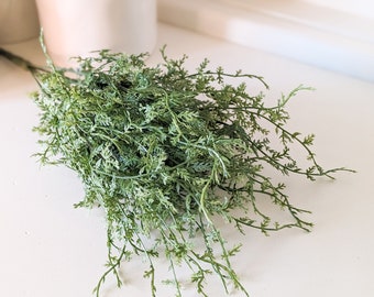 Fine Grass Bush, Artificial Greenery Bush, Floral Pick, Wispy Greenery Stem, Spring Floral Arranging, Filler Bush, Everyday Vase Filler