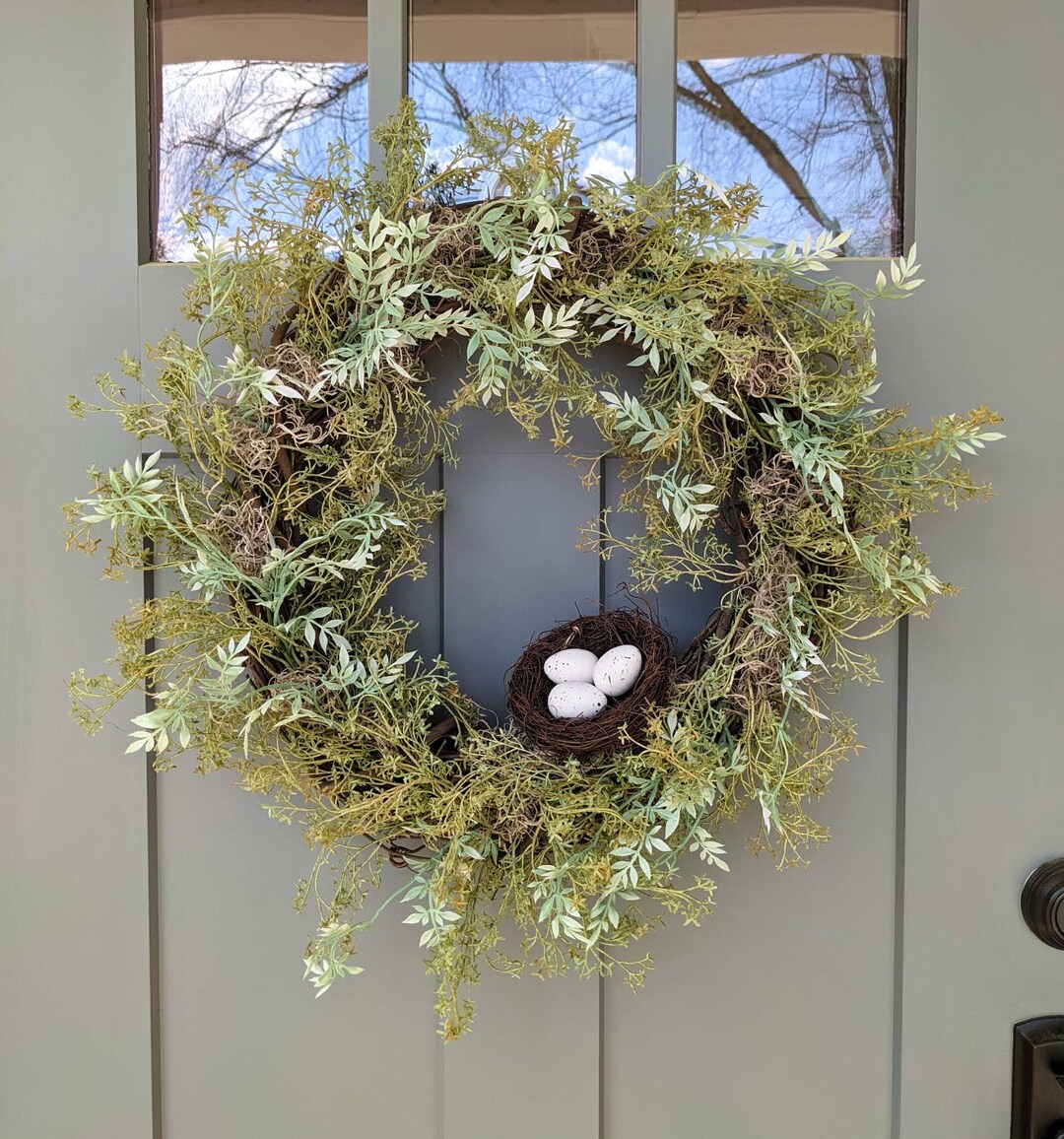 Bird Nest Wreath Cottagecore Wreath Simple Spring Wreath Etsy