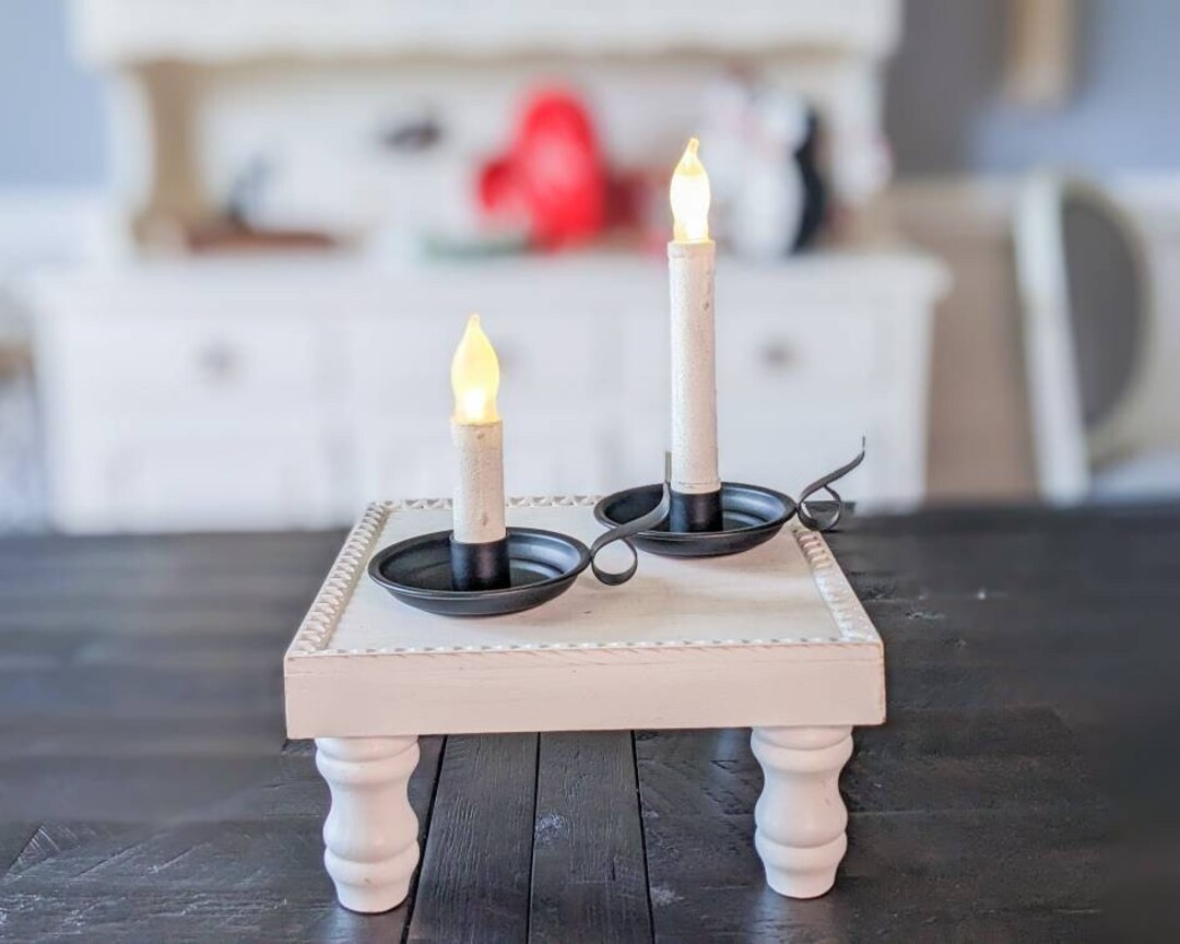 White Taper Candle, Battery Operated Candle, White Flameless Candle