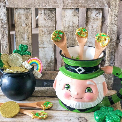 St. Patrick's Day Pot of Gold Tiered Tray Decor St. Etsy