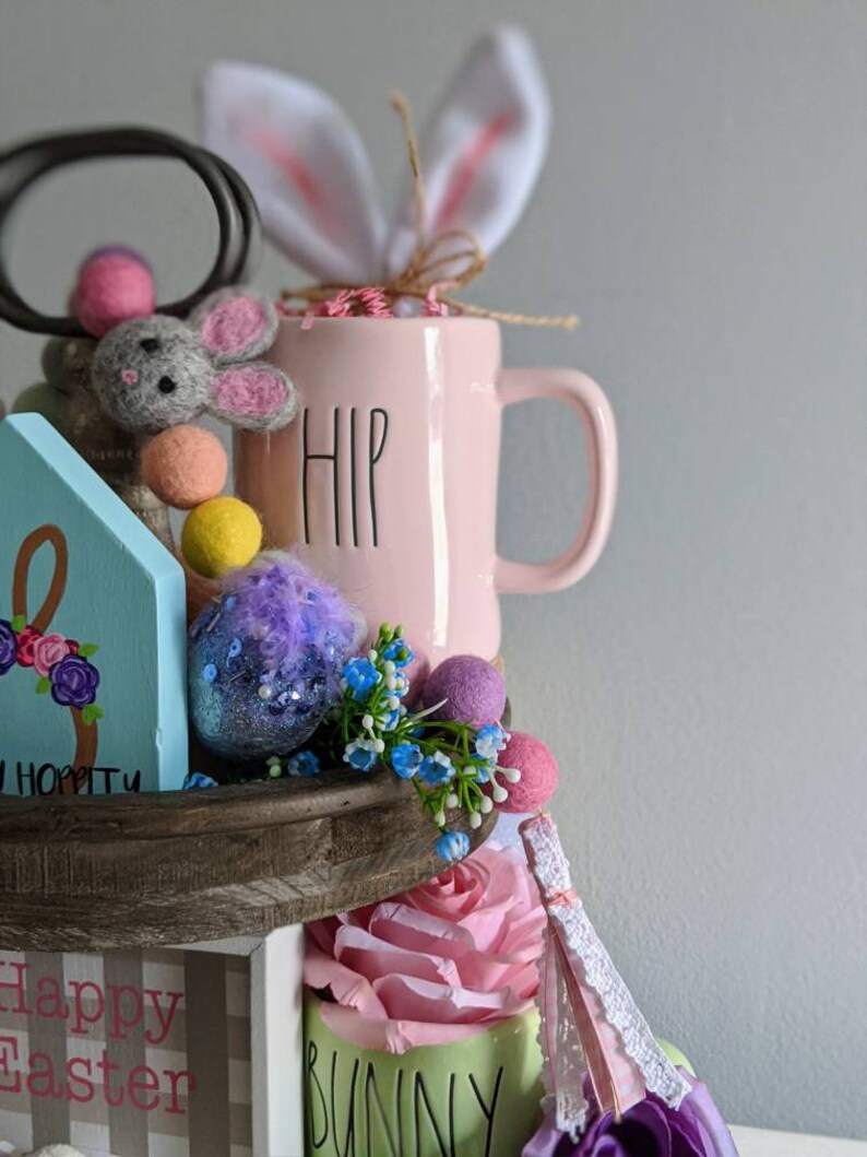 Easter Tiered Tray Decor Bundle Spring Tiered Tray Set Etsy