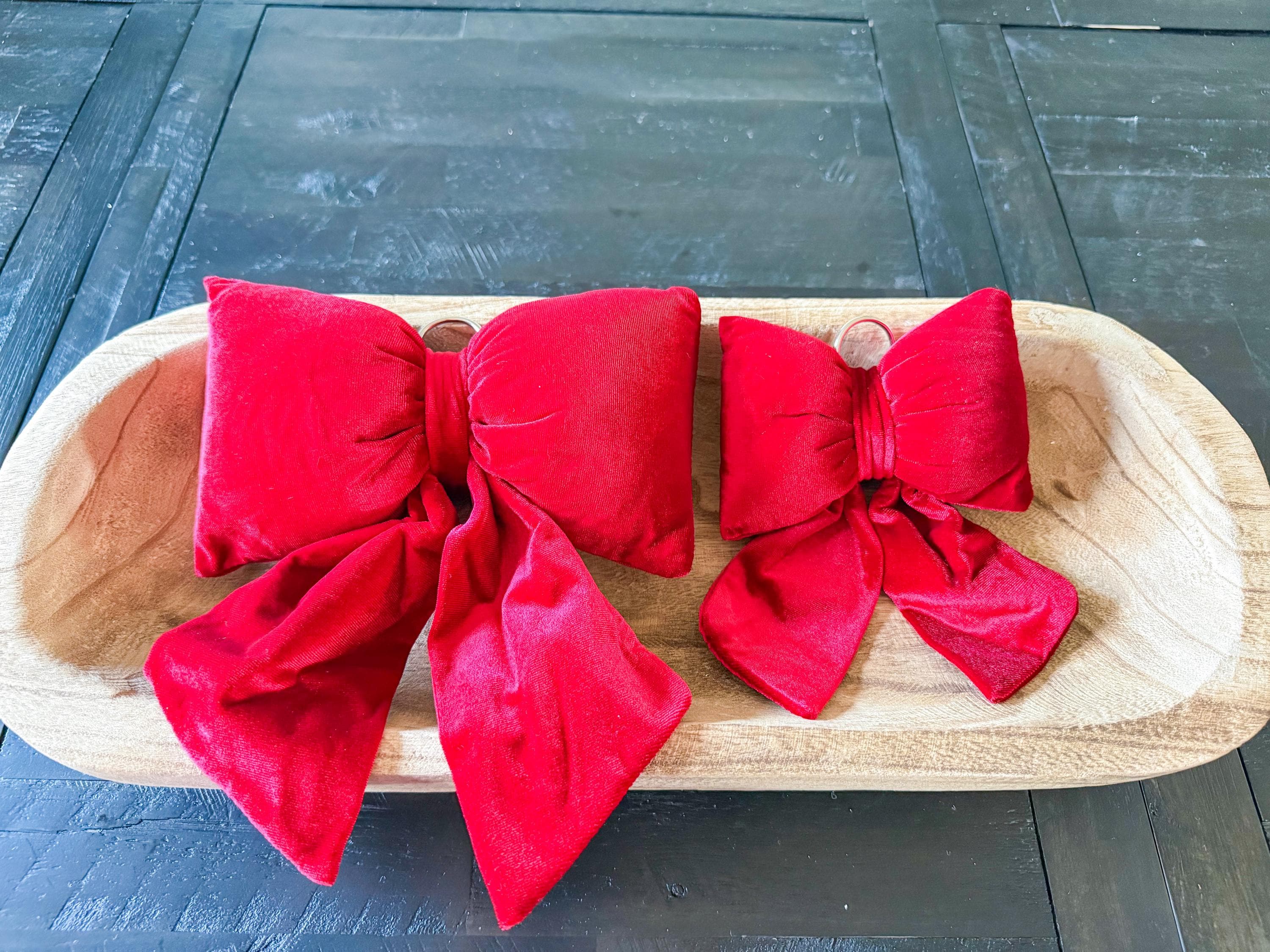 8 Pieces Christmas Cabinet Ribbons Bows Decorations Large - View #8