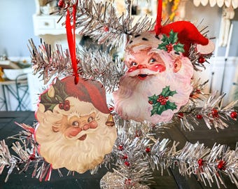 ヴィンテージ 60年代 サンタ クリスマス オーナメント レトロ ミッド