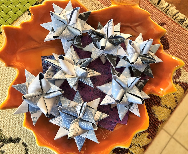 Handcrafted Origami Star of Bethlehem Christmas Music Paper Etsy