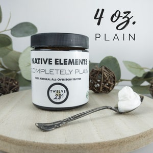 4 oz. PLAIN Grass-fed Tallow Lotion Formerly Elder N Honey Co. Unscented Grass-fed Beef Tallow Lotion, Fragrance Free, Whipped Tallow Balm