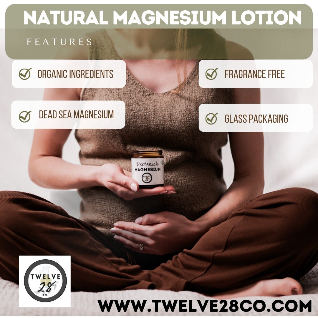 Pregnancy Magnesium Lotion. Magnesium Cream, Magnesium Chloride, Dead