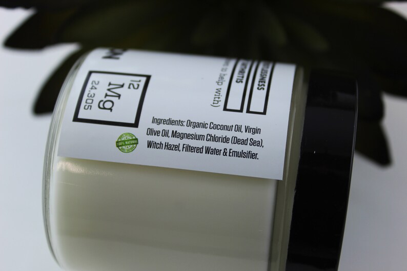 Organic Magnesium Lotion Sore Muscles Growing Pains Cramps Etsy