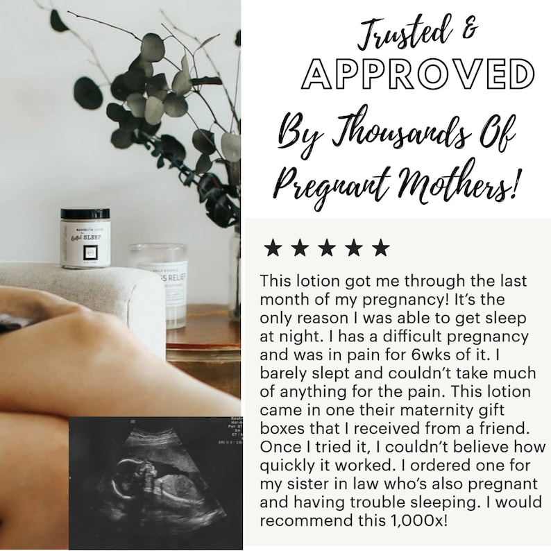 Organic Magnesium Lotion for Sleep Pregnancy Safe Magnesium Etsy