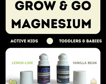 Grow & Go Junior Magnesium Roller Gentle • Easy Application • Made for Growing Bodies