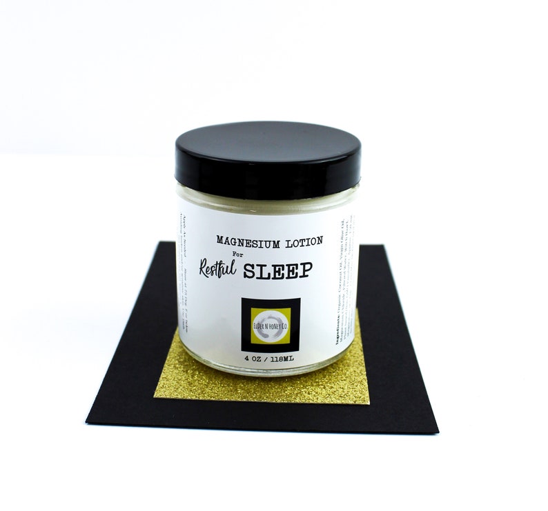 Organic Magnesium Lotion For Sleep Pregnancy Safe Magnesium Etsy