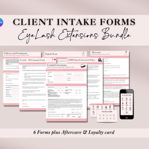 Formulaires d'extension de cils - Modèles de consentement modifiables, Consultation technique sur les cils, Formes d'esthéticienne, Formes de cils, Carte d'entretien des cils