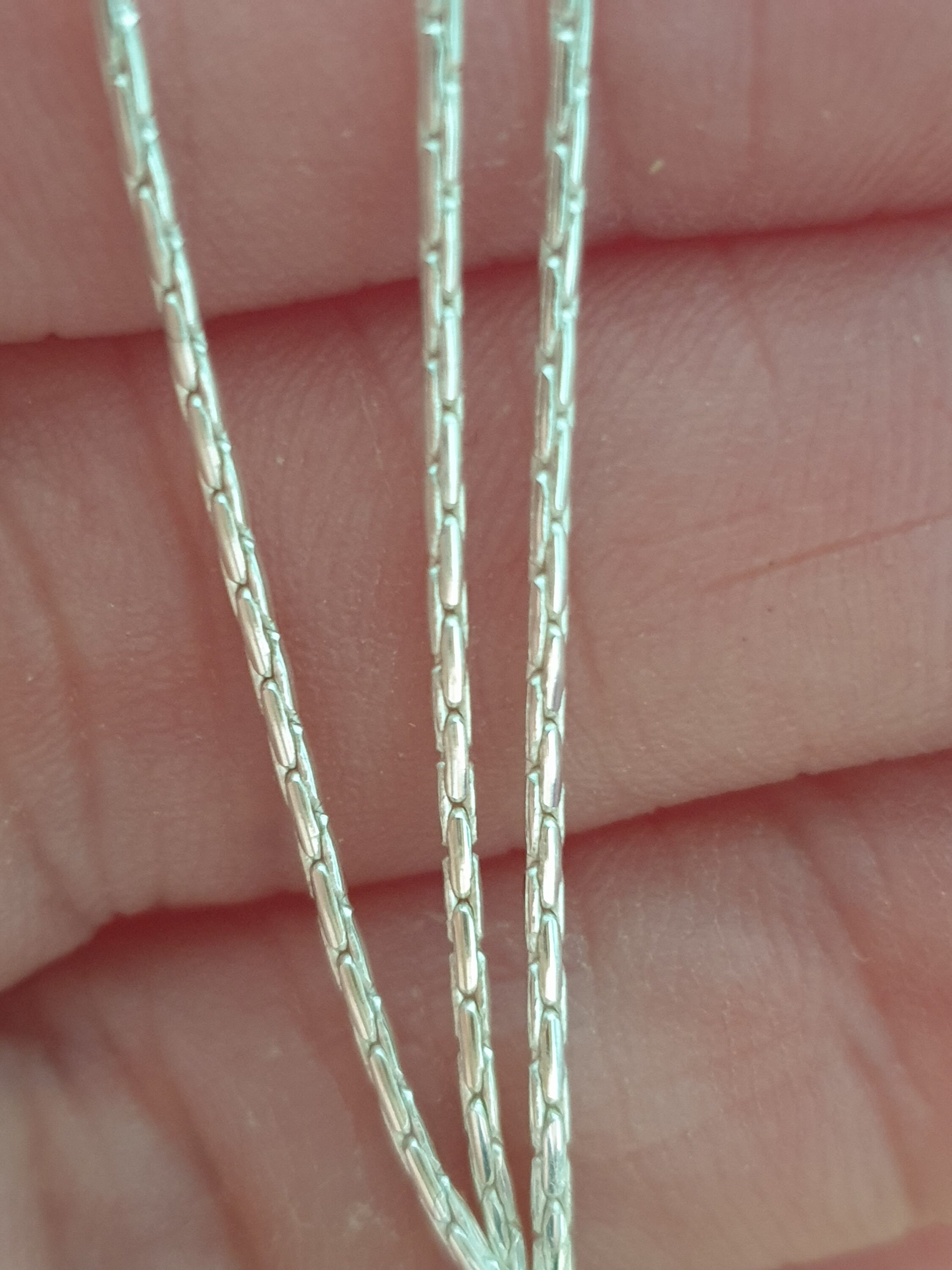 Sterling Silver 1mm Beading Chain Available in Sizes 16ins to Etsy UK