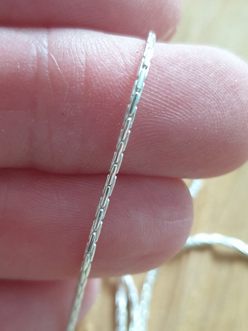 Sterling Silver 1mm beading chain available in sizes 16ins to Etsy