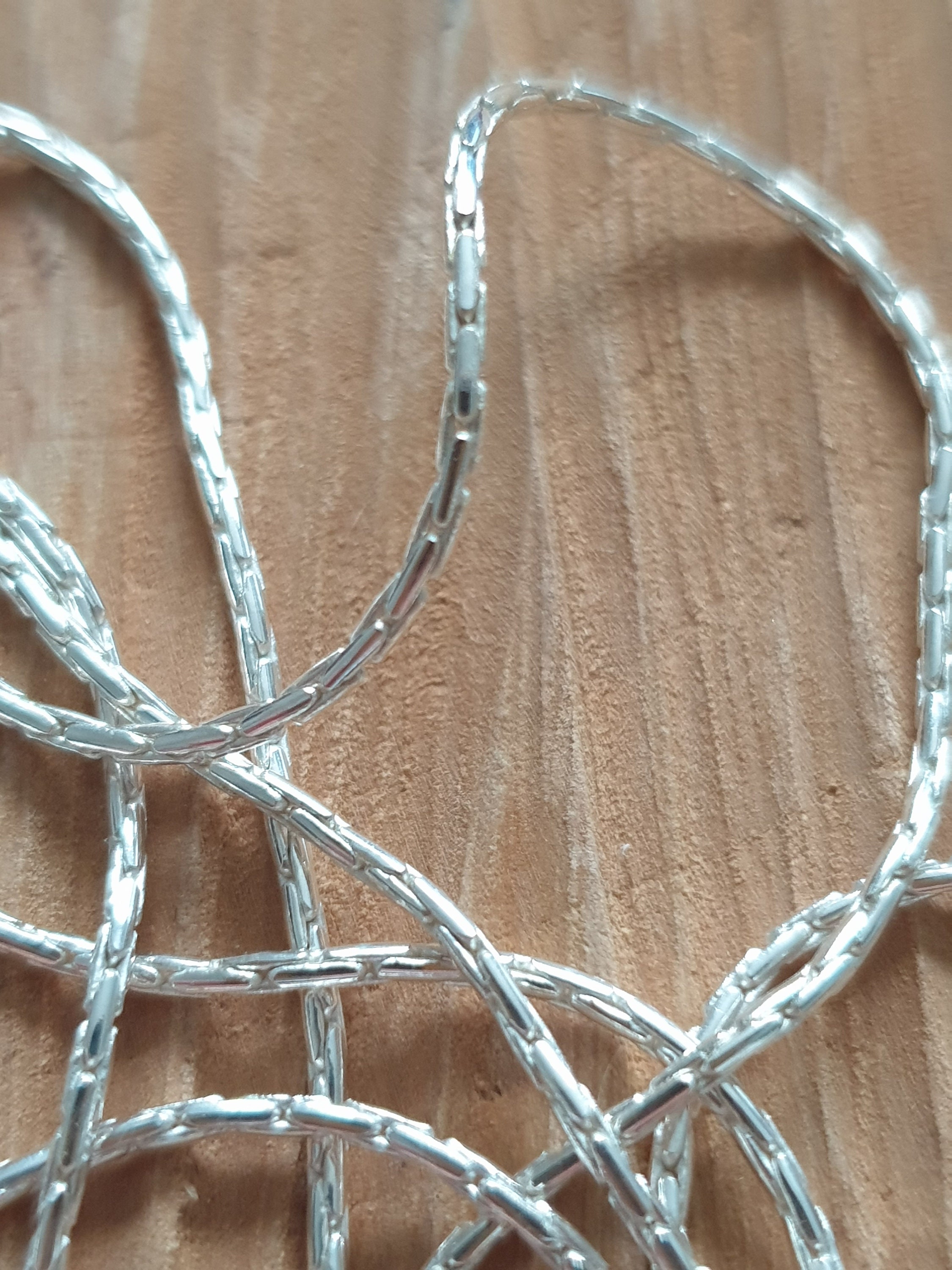 Sterling Silver 1mm Beading Chain Available in Sizes 16ins to Etsy UK