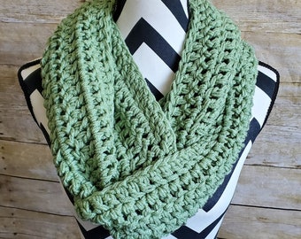 Ready to Ship Sage Green Infinity Scarf