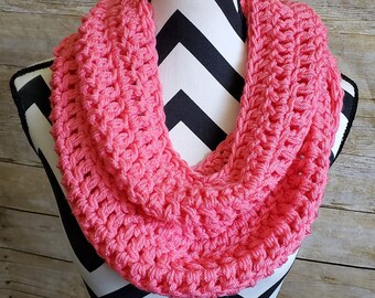 Ready to Ship Hot Pink Infinity Scarf