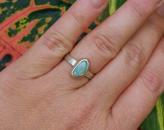 Opal Ring in Sterling Silver OOAK FREE SHIPPING
