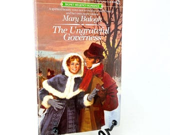 The Ungrateful Governess by Mary Balogh 1988 Signet Regency Romance Paperback