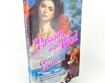 Passion in the Wind von Cassie Edwards 2nd Woodprint Paperback w/Clinch Cover 1989