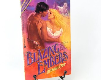 Blazing Embers by Deborah Camp 1987 1st Printing Paperback w/Clinch Cover