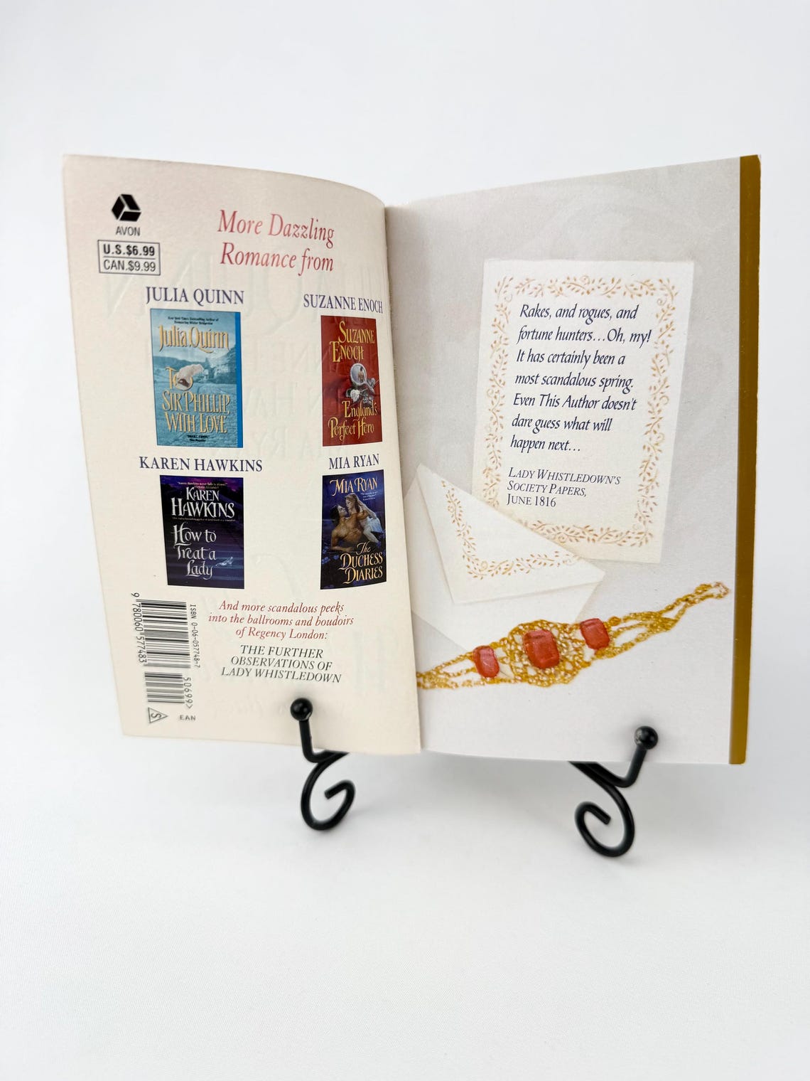 Lady Whistledown Strikes Back by Julia Quinn 1st Printing Enoch