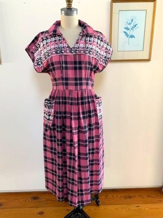 1950's Plaid Dress
