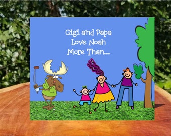 Book from aunt and uncle, grandparents, couple with Boy Personalize with any name, Personalized children's book