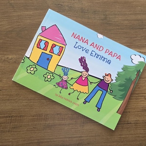 Softcover or Hardcover, Personalized book couple with Girl.  Gift from grandparents, aunt and uncle, mom and dad