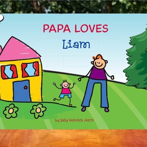 Grandparents book, Book for grandchildren, personalize book, personalize names. woman with boy