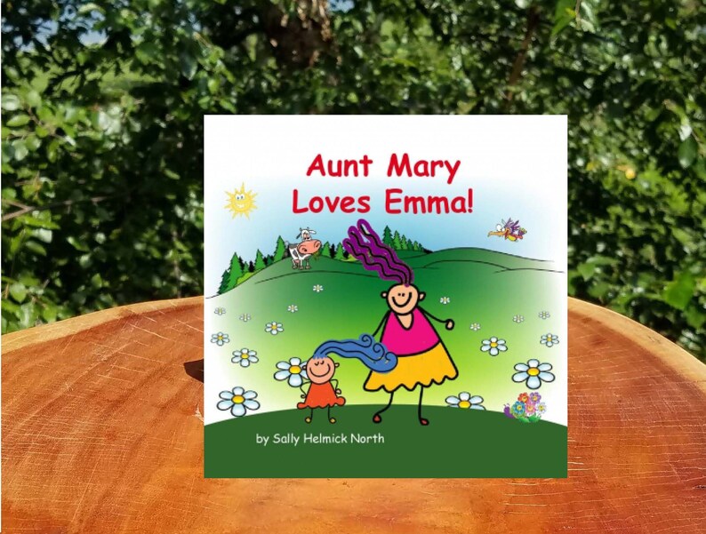 Book from aunt. Baby boy or girl Personalize with any Etsy