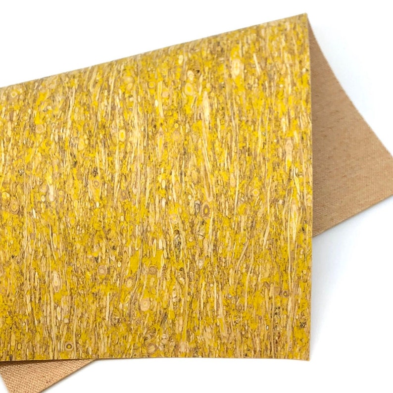 NEW Yellow Straw Cork Fabric 1mm Etsy