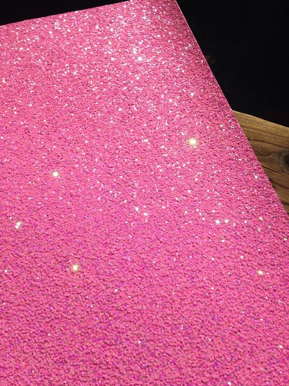 lovely bubblegum pink 8x 11 chunky glitter fabric Etsy
