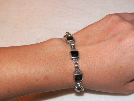 Sterling Silver Bracelet - Old Estate Bracelet - … - image 8