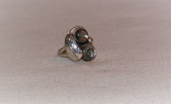 Vintage Sterling silver  Southwestern Style Ring … - image 7