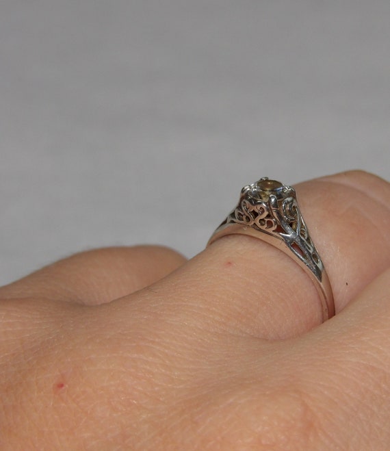 opal and peridot ring