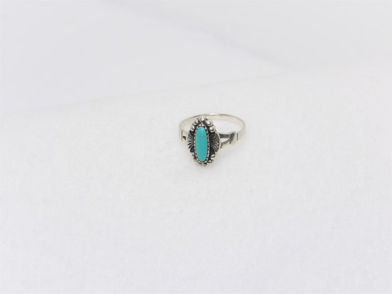 Sterling Silver Turquoise Ring, Turquoise, Gypsy … - image 6