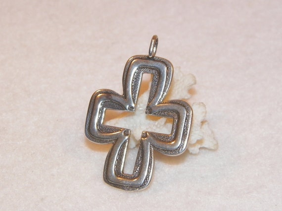 Sterling Silver Cross Pendant, Religious Cross Pendant, Christian Style Pendant