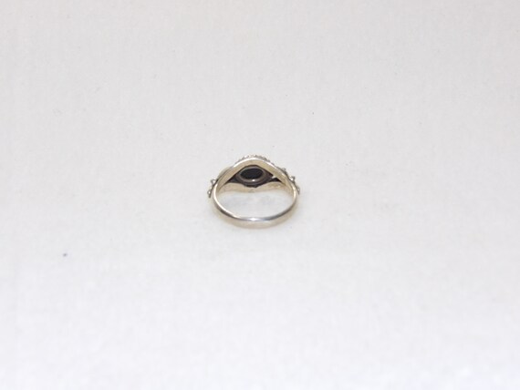 Sterling Silver Black Onyx Ring, Solid 925 Real B… - image 6