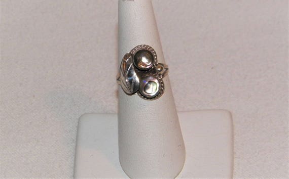 Vintage Sterling silver  Southwestern Style Ring … - image 3