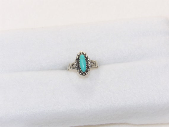 Sterling Silver Turquoise Ring, Turquoise, Gypsy … - image 4