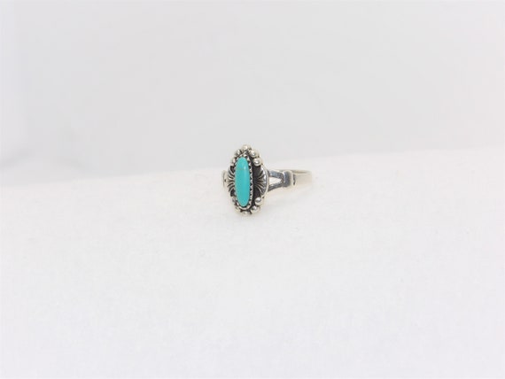 Sterling Silver Turquoise Ring, Turquoise, Gypsy … - image 5