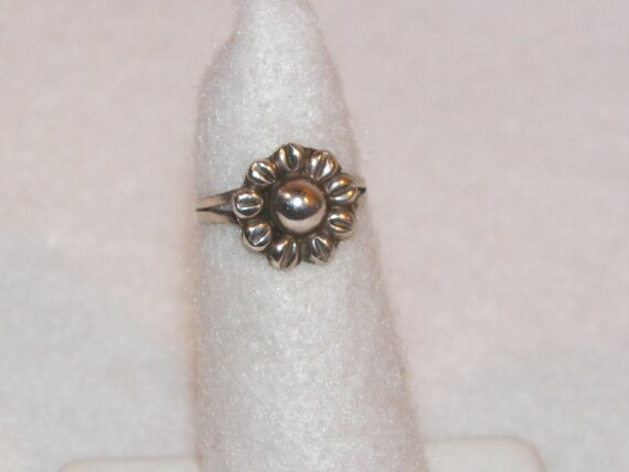 Sterling Silver Sunflower Ring, Sunflower Ring, F… - image 4