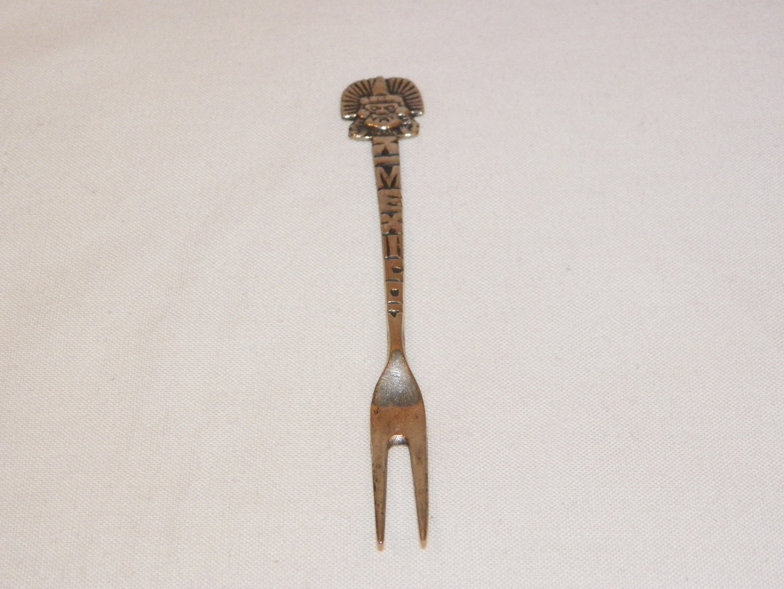 Old Sterling Silver Mexico Silverware Tribal Mexican Mask Etsy