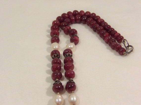 Sterling Silver Genuine Ruby Necklace, 925 Ruby A… - image 7