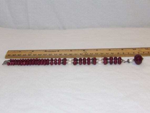 Sterling Silver Genuine Ruby Necklace, 925 Ruby A… - image 4