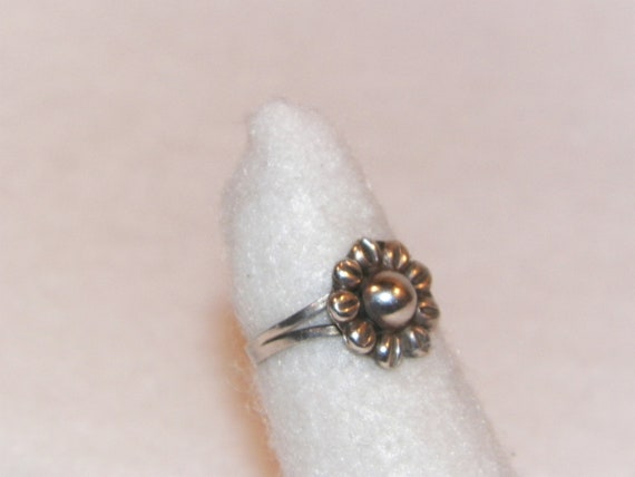Sterling Silver Sunflower Ring, Sunflower Ring, F… - image 5