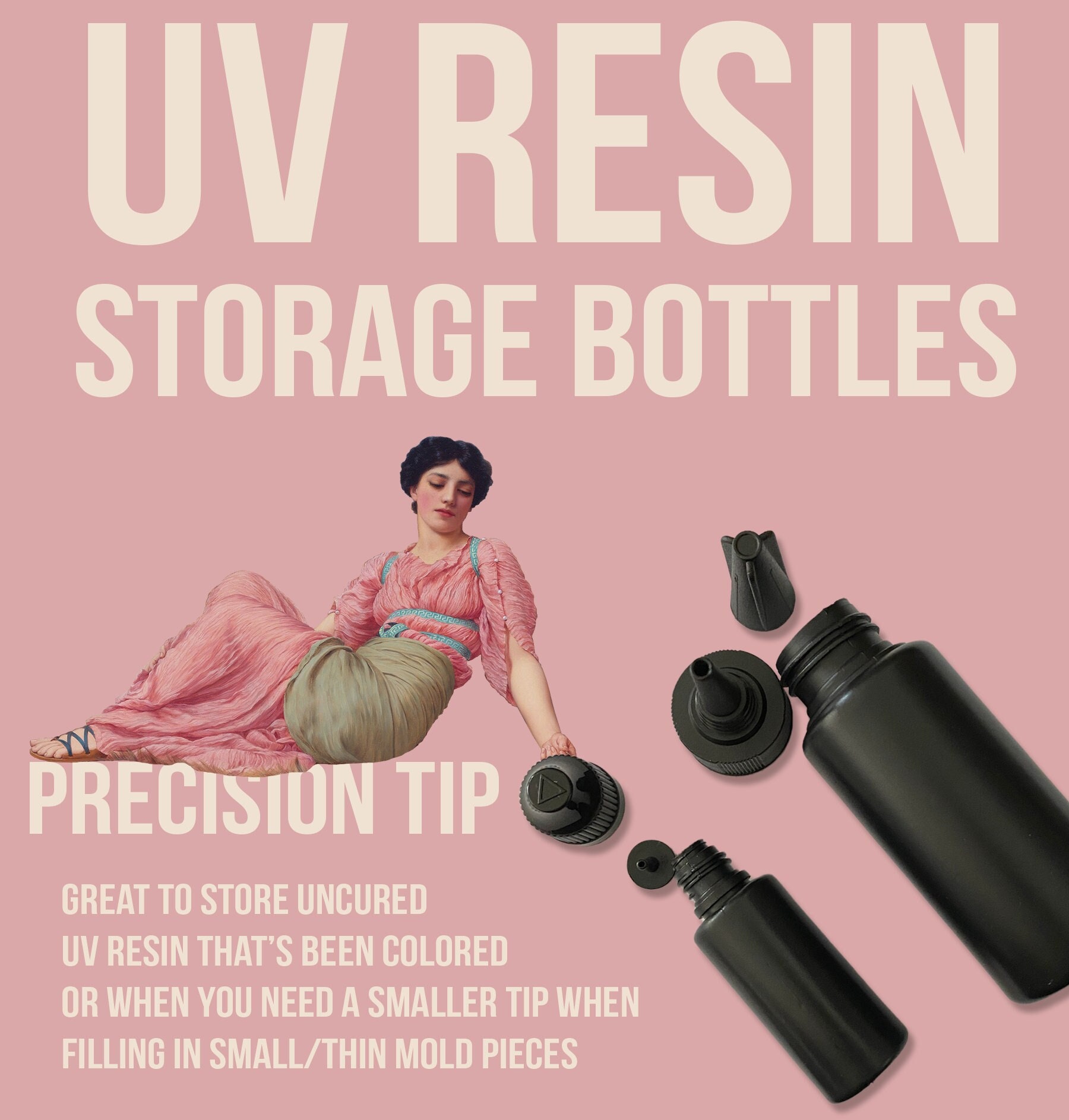 UV Resin Starter Kit: 2 Bottles and UV Light. May Come as White or Blue  Depending on What Our Supplier Has. 