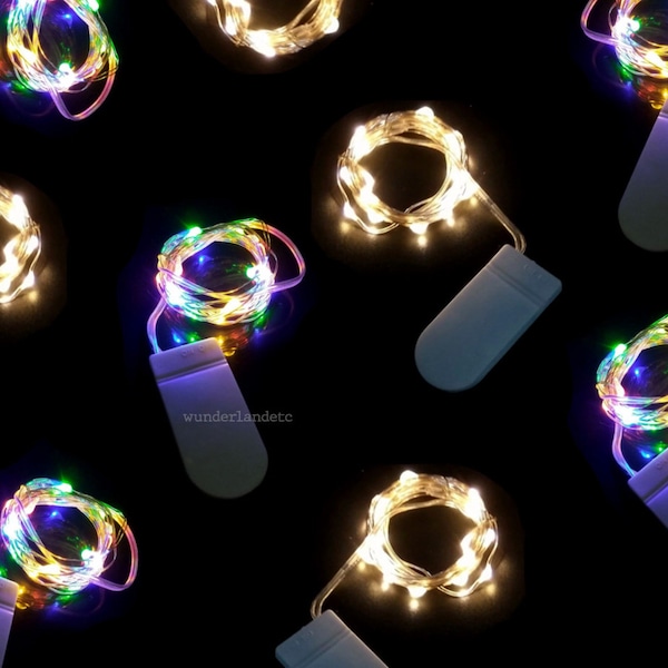 waterproof Resin lights, lights for resin, christmas LEDs holiday rainbow white nightlight, small fairy jar string lights, epoxy resin light