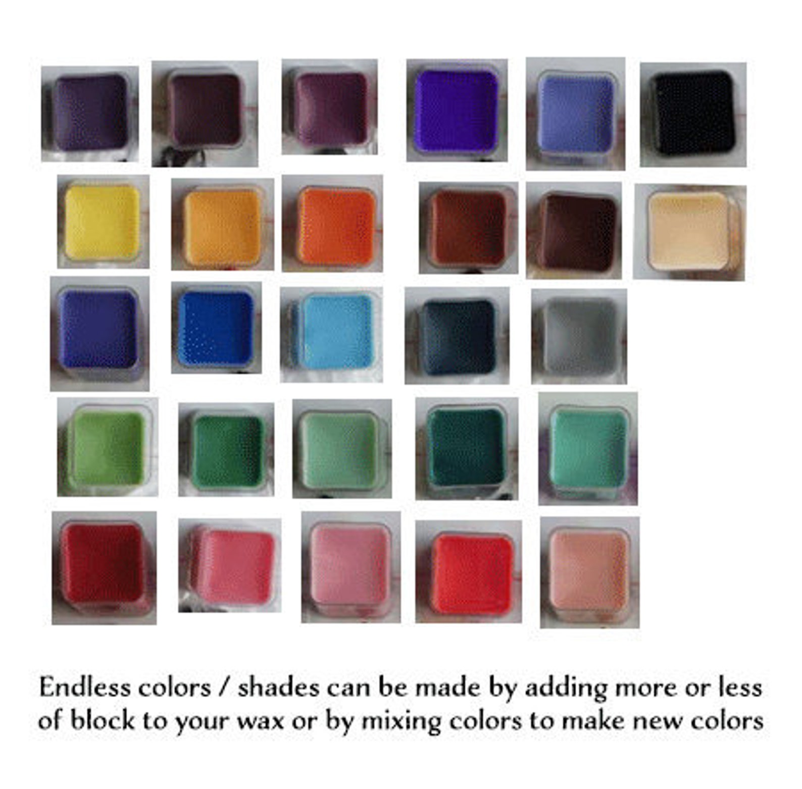 120g Candle Dye Blocks Candle Color Dye 5g X 24 Colors Mix Etsy